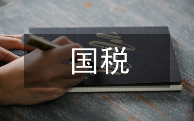 國稅工作計劃
